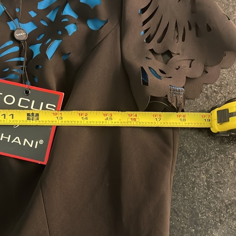 Nue by Shani Black and Blue Midi Dress - Picture 10 of 12